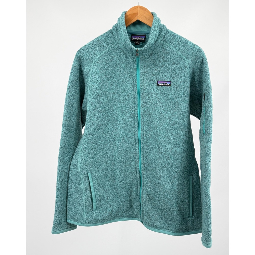 Patagonia Better Sweater Jacket Womens M Teal Full Zip Fleece 25542